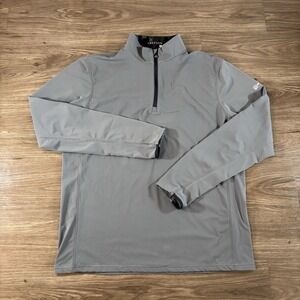 Greyson Pullover Mens Large Gray Lightweight Quarter Zip Golf Old Money